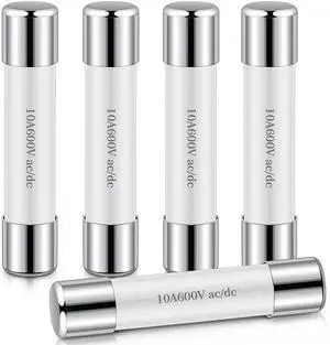 5 Pcs Ceramic Fast Fuses for Multimeters 600V Ceramic Fuse for use in Multimeters (6.3x32 mm Ff10a) 5 Pcs Ceramic Fast Fuses for Multimeters 600V Ceramic Fuse for use in Multimeters (6.3x32 mm Ff10a)