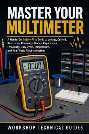 Master Your Multimeter: A Hands-On, Safety-First Guide to Voltage, Current, Resistance, Continuity, Diodes, Capacitance, Frequency, Duty Cycle, Temperature, and Real-World Troubleshooting Master Your Multimeter: A Hands-On, Safety-First Guide to Voltage, Current, Resistance, Continuity, Diodes, Capacitance, Frequency, Duty Cycle, Temperature, and Real-World Troubleshooting