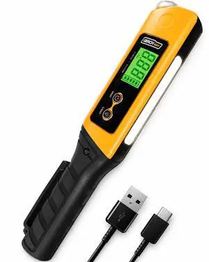 2-in-1 Digital Tire Pressure Gauge with Magnetic LED Work Light, USB Rechargeable, Lab Tested Air Gauge, 150 PSI 2-in-1 Digital Tire Pressure Gauge with Magnetic LED Work Light, USB Rechargeable, Lab Tested Air Gauge, 150 PSI