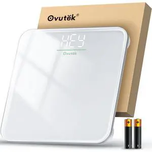 Bathroom Scale for Body Weight, Highly Accurate Digital Weighing Machine for People, Upgraded Batteries Included, Compact Size, LED Display, Physician Scale with Sturdy Tempered Glass, 400lb Bathroom Scale for Body Weight, Highly Accurate Digital Weighing Machine for People, Upgraded Batteries Included, Compact Size, LED Display, Physician Scale with Sturdy Tempered Glass, 400lb