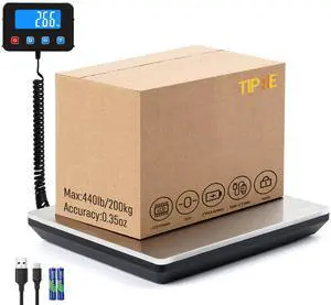 Shipping Scale 440lbs for Packages, Heavy Duty Digital Postal Scale with LCD Display 0.35 oz High Precision Express Scale with Type-C Charging & Batteries Smart Hold/Tare for Small Business Home Shipping Scale 440lbs for Packages, Heavy Duty Digital Postal Scale with LCD Display 0.35 oz High Precision Express Scale with Type-C Charging & Batteries Smart Hold/Tare for Small Business Home