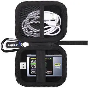 Case for FNIRSI USB Tester 4-28V 7A/4-24V 6.5A LCD A&C for Treedix USB Cable Tester - Hard Travel Carrying Storage Bag (Black) Case for FNIRSI USB Tester 4-28V 7A/4-24V 6.5A LCD A&C for Treedix USB Cable Tester - Hard Travel Carrying Storage Bag (Black)