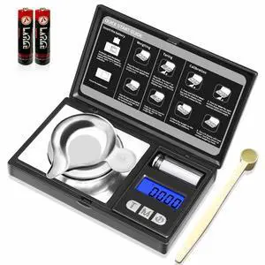 Digital Milligram Scale, 50g/0.001g Powder Scale with Cal Weight Digital Milligram Scale, 50g/0.001g Powder Scale with Cal Weight