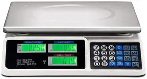 Electronic Price Computing Scale LCD Digital Commercial Food Meat Weighting Scale 66 Ib Capacity Electronic Price Computing Scale LCD Digital Commercial Food Meat Weighting Scale 66 Ib Capacity