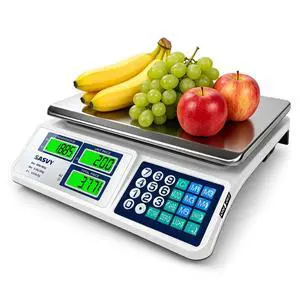 Price Computing Scale 88lb/40kg Commercial Food Scale with Change Function, Dual LCD Displays, Rechargeable Battery for Farmers Markets, Deli, Meat, Produce, Price Computing Scale 88lb/40kg Commercial Food Scale with Change Function, Dual LCD Displays, Rechargeable Battery for Farmers Markets, Deli, Meat, Produce,