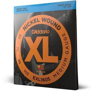 XL Nickel Bass Guitar Strings 50-105, Short Scale XL Nickel Bass Guitar Strings 50-105, Short Scale