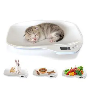 Small Animal Digital Scale, 14" x 10" Pet Weighing Scale Max 33lbs Small Animal Digital Scale, 14" x 10" Pet Weighing Scale Max 33lbs