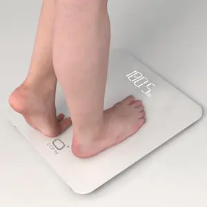 Digital Bathroom Scale for Body Weight - High Accuracy LED, White Digital Bathroom Scale for Body Weight - High Accuracy LED, White