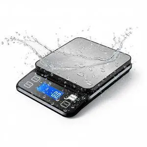 Waterproof Digital Kitchen Scale 0.001oz/0.1g Precision, Stainless Steel Electronic Scale with 3 Power Options (Rechargeable/AAA/Built-in), 10 Units Conversion, Smart Standby, 22lb/10kg Capacity Waterproof Digital Kitchen Scale 0.001oz/0.1g Precision, Stainless Steel Electronic Scale with 3 Power Options (Rechargeable/AAA/Built-in), 10 Units Conversion, Smart Standby, 22lb/10kg Capacity