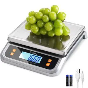 88lb Food Scale, Commercial Kitchen Scale Plug-in Usable 88lb Food Scale, Commercial Kitchen Scale Plug-in Usable