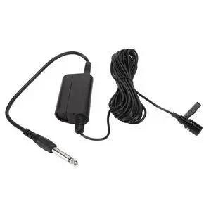 Lavalier Lapel Microphone, Omnidirectional Condenser Mic, 6.35MM Jack, Mini Metal Clip, for Playing Guitars, Saxophones, Trumpets, Violins, 16.4ft Lavalier Lapel Microphone, Omnidirectional Condenser Mic, 6.35MM Jack, Mini Metal Clip, for Playing Guitars, Saxophones, Trumpets, Violins, 16.4ft