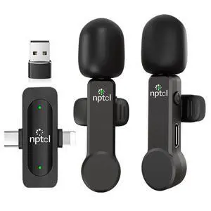 Wireless Mini Microphone for iPhone PC, USB Type C Lavalier Lapel Mic Wireless Mini Microphone for iPhone PC, USB Type C Lavalier Lapel Mic