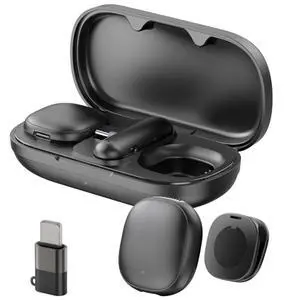 Wireless Lavalier Microphones for iPhone 17 with AI Noise Filter Wireless Lavalier Microphones for iPhone 17 with AI Noise Filter