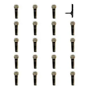 Microphone - Microphone Map Pins for Cork Boards, Maps, or Lapel Use - Designed in USA - Set of 20 Microphone - Microphone Map Pins for Cork Boards, Maps, or Lapel Use - Designed in USA - Set of 20