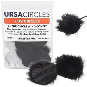 - Mini Windshields for Lavalier/Lapel Microphones. Reduce Wind Noise & Clothing Rustle. Compatible with Sennheiser, RODE, Sanken, Tascam & More (9x Circles + 30x Stickies, Black) - Mini Windshields for Lavalier/Lapel Microphones. Reduce Wind Noise & Clothing Rustle. Compatible with Sennheiser, RODE, Sanken, Tascam & More (9x Circles + 30x Stickies, Black)