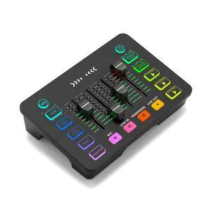 4K Video Capture Card with Audio Mixer, 1080P 60fps Streaming, 4K Zero-Latency Loop Out, XLR/48V Phantom Power, Voice Changer, RGB, 4 Faders, Plug & Play for Gaming/Podcast/Recording 4K Video Capture Card with Audio Mixer, 1080P 60fps Streaming, 4K Zero-Latency Loop Out, XLR/48V Phantom Power, Voice Changer, RGB, 4 Faders, Plug & Play for Gaming/Podcast/Recording