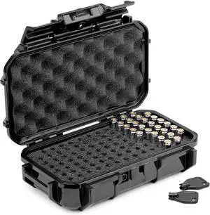 Pistol Ammo Case Compatible with 5.7/9mm/.40/.380-100 Rounds Lockable USA Made Pistol Ammo Case Compatible with 5.7/9mm/.40/.380-100 Rounds Lockable USA Made
