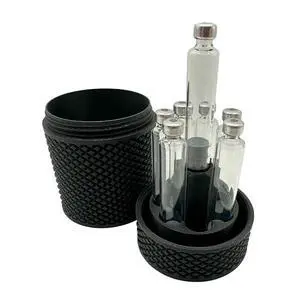 7-Slot 3ml Injection Pen Cartridge Storage Tube with Purge Tower | Screw-Top Case for Pen Cartridges (Not Standard Peptide Vials) (Stealth Black) 7-Slot 3ml Injection Pen Cartridge Storage Tube with Purge Tower | Screw-Top Case for Pen Cartridges (Not Standard Peptide Vials) (Stealth Black)