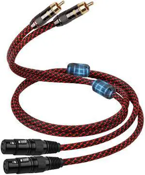 HiFi RCA to XLR Audio Cable with 4-Core OFC for Audiophile,3ft/1m HiFi RCA to XLR Audio Cable with 4-Core OFC for Audiophile,3ft/1m