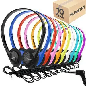 Bulk Kids Headphones for School Classroom 10 Pack,Wired On-Ear Earphones Perfect for Students Children Chromebook Computer Laptop 3.5mm Jack(YS102 10 Mixed) Bulk Kids Headphones for School Classroom 10 Pack,Wired On-Ear Earphones Perfect for Students Children Chromebook Computer Laptop 3.5mm Jack(YS102 10 Mixed)