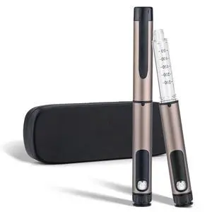 80 Unit Reusable Metal Peptide Pen Injector (Brown) Include Travel Case 80 Unit Reusable Metal Peptide Pen Injector (Brown) Include Travel Case