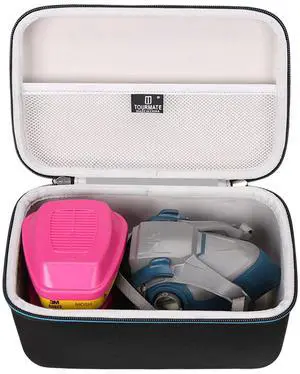 EVA Hard Case Compatible for 3M Half Facepiece Reusable Respirator 6200/07025(AAD)/6503QL and 3M P100 Respirator Cartridge/Filter 60923 Combo(CASE ONLY) EVA Hard Case Compatible for 3M Half Facepiece Reusable Respirator 6200/07025(AAD)/6503QL and 3M P100 Respirator Cartridge/Filter 60923 Combo(CASE ONLY)