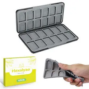 24 Slots Game Card Case Compatible with Nintendo Switch OLED Lite Portable Cartridge Storage Box Hard Shell Protective Holder with Micro SD Memory Slots Black 24 Slots Game Card Case Compatible with Nintendo Switch OLED Lite Portable Cartridge Storage Box Hard Shell Protective Holder with Micro SD Memory Slots Black