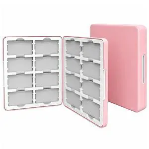 GBA Cartridge Case Holds 16 Cartridges Compatible with Game Boy Advance Cartridges, Magnetic Game Storage Case with Soft Silicone Slots, Portable Game Cartridge Organizer, Pink Retro Gaming GBA Cartridge Case Holds 16 Cartridges Compatible with Game Boy Advance Cartridges, Magnetic Game Storage Case with Soft Silicone Slots, Portable Game Cartridge Organizer, Pink Retro Gaming