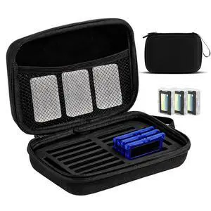 Carrying Case for Gameboy Game Cartridges, Portable Protective Case for Gameboy Advance and SP Games, Holds 20 Game Cartridges, Comes with 3 Small Clear Cases Carrying Case for Gameboy Game Cartridges, Portable Protective Case for Gameboy Advance and SP Games, Holds 20 Game Cartridges, Comes with 3 Small Clear Cases