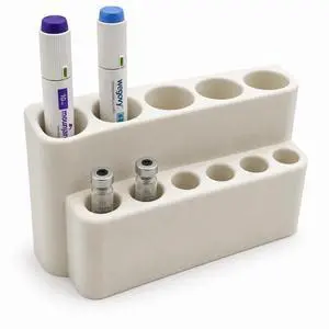 Fridge Mount Injection Pen Organizer Holds 5 Pens + 6 Cartridges GLP-1, Insulin, Peptide Pen Storage Holder for Refrigerator Space-Saving Cold Storage Rack Fridge Mount Injection Pen Organizer Holds 5 Pens + 6 Cartridges GLP-1, Insulin, Peptide Pen Storage Holder for Refrigerator Space-Saving Cold Storage Rack