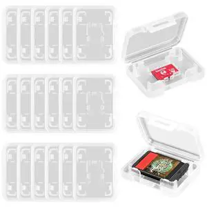 20PCS Mini Game Card Storage Case Compatible with Nintendo Switch & Switch OLED, Portable Micro SD/TF Card Protective Holder, Clear Game Cartridge Display Box 20PCS Mini Game Card Storage Case Compatible with Nintendo Switch & Switch OLED, Portable Micro SD/TF Card Protective Holder, Clear Game Cartridge Display Box