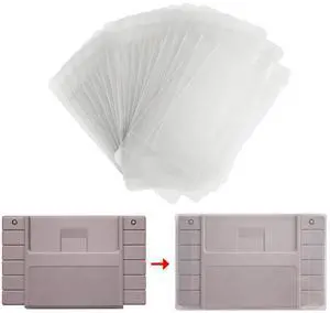 15 Pack Clear Case Sleeve Protector for Super Nintendo SNES Game Cartridges 15 Pack Clear Case Sleeve Protector for Super Nintendo SNES Game Cartridges