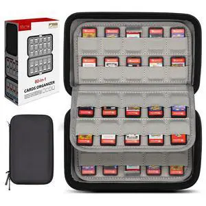 80 Switch Game Case Compatible with Nintendo Switch/Switch 2 Games & PS Vita Cartridges, Hard Shell Card Holders Organizer Storage Case Travel Portable Carrying Bag 80 Switch Game Case Compatible with Nintendo Switch/Switch 2 Games & PS Vita Cartridges, Hard Shell Card Holders Organizer Storage Case Travel Portable Carrying Bag