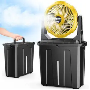 Portable Misting Fan, 9L 10-inch Outdoor Mist Fans for Outside Patios Cooling, 20000mAh Rechargeable Battery Fan with Water Box, 3 Strong Winds, 3 Spray Mister, Camping/Beach Summer Essentials Portable Misting Fan, 9L 10-inch Outdoor Mist Fans for Outside Patios Cooling, 20000mAh Rechargeable Battery Fan with Water Box, 3 Strong Winds, 3 Spray Mister, Camping/Beach Summer Essentials