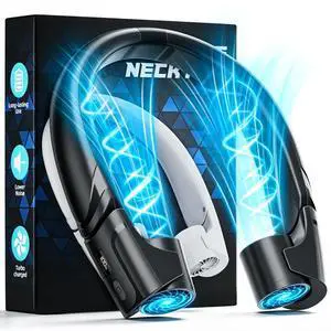 ChillGo Portable Neck Fan - 8000mAh Personal Wearable Fan, 9000 RPM Direct-flow 4X Powerful 360° Airflow Cooling Fan, Max 16H, 4 Speeds, LED Display, Great Gifts for Men Women - 5th Gen Black ChillGo Portable Neck Fan - 8000mAh Personal Wearable Fan, 9000 RPM Direct-flow 4X Powerful 360° Airflow Cooling Fan, Max 16H, 4 Speeds, LED Display, Great Gifts for Men Women - 5th Gen Black
