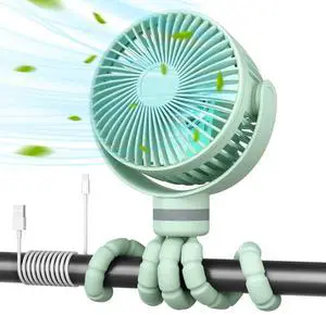 8000mAh Portable Stroller Fan, 27H Ultra-long Battery Life 8000mAh Portable Stroller Fan, 27H Ultra-long Battery Life