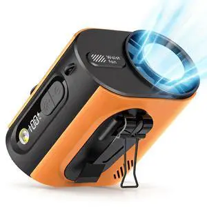 Portable Wearable Waist Iec Fan,with Semiconductor Ice Cooler,10000mAh Rechargeable Clip On Belt Cooling Fan, 100-Speed/16000RPM Personal Body Fans,25H Work Time for Camping, Outdoor, JobsiteOrange Portable Wearable Waist Iec Fan,with Semiconductor Ice Cooler,10000mAh Rechargeable Clip On Belt Cooling Fan, 100-Speed/16000RPM Personal Body Fans,25H Work Time for Camping, Outdoor, JobsiteOrange