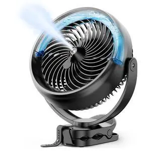 8'' 10000mAh Battery Operated Misting Fan with Max. 48 Hrs Runtime 8'' 10000mAh Battery Operated Misting Fan with Max. 48 Hrs Runtime