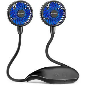10000mAh Portable Neck Fan Rechargeable, 48Hrs Long-Lasted Wearable Personal Fans, Hands Free Necklace Fans, Hanging Cooling Fan for Travel, Hiking, Fishing, Gifts for Women Men 10000mAh Portable Neck Fan Rechargeable, 48Hrs Long-Lasted Wearable Personal Fans, Hands Free Necklace Fans, Hanging Cooling Fan for Travel, Hiking, Fishing, Gifts for Women Men