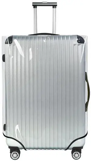 Clear Luggage Cover Tough Protector Fits for 30 Inches Suitcase for Travel Airplane (PVC, XL) Clear Luggage Cover Tough Protector Fits for 30 Inches Suitcase for Travel Airplane (PVC, XL)