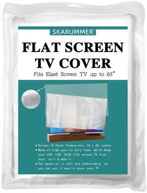 Foam Flat Screen TV Cover and Bubble Flat Screen TV Protective Covers Fits Up to 65''W x 36''H, Flat Screen TV Protection During House Moving, Storing, or Home Renovation (Double-layer) Foam Flat Screen TV Cover and Bubble Flat Screen TV Protective Covers Fits Up to 65''W x 36''H, Flat Screen TV Protection During House Moving, Storing, or Home Renovation (Double-layer)