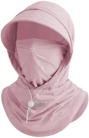 Cooling Breathable Balaclava Full Face Mask with Wide Brim Sun UV Protection Hood for Men Women Fishing Motorcycle Skiing (US, Alpha, One Size, Pink) Cooling Breathable Balaclava Full Face Mask with Wide Brim Sun UV Protection Hood for Men Women Fishing Motorcycle Skiing (US, Alpha, One Size, Pink)