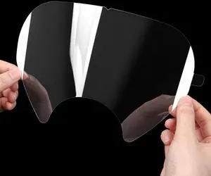 100Pcs Peel Off Lens Covers Compatible with 3M Full Face Respirator Mask 100Pcs Peel Off Lens Covers Compatible with 3M Full Face Respirator Mask