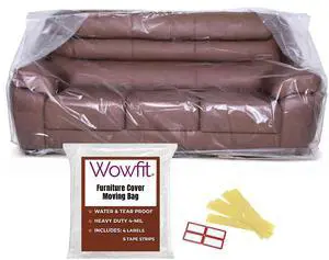 4mil Couch Cover for Moving, Clear Sofa Storage Bag, 92Wx42Dx62/41H 4mil Couch Cover for Moving, Clear Sofa Storage Bag, 92Wx42Dx62/41H