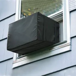 Window AC Unit Cover Outdoor Black Waterproof AC Cover 25.5X20.5X18In Window AC Unit Cover Outdoor Black Waterproof AC Cover 25.5X20.5X18In