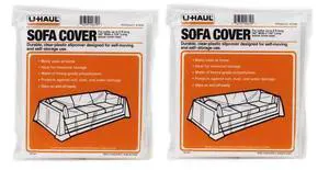 Sofa Covers - 2 Pack Plastic Moving and Storage Covers for Couches Up to 8 Long 134 x 42 Covers Water Resistant Sofa Covers - 2 Pack Plastic Moving and Storage Covers for Couches Up to 8 Long 134 x 42 Covers Water Resistant