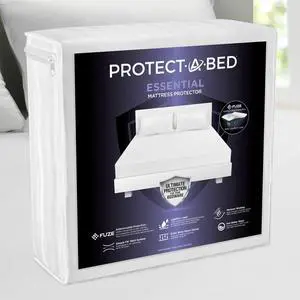 Essential Waterproof Mattress Protector, Queen Essential Waterproof Mattress Protector, Queen