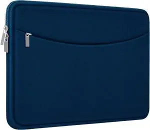 Laptop Sleeve Case 14 inch, Shockproof Protective Laptop Cover Briefcase Carrying Computer Bag with Accessory Pocket Portable Computer Sleeve for 14" MacBook, HP, Dell, Lenovo, Acer, Blue Laptop Sleeve Case 14 inch, Shockproof Protective Laptop Cover Briefcase Carrying Computer Bag with Accessory Pocket Portable Computer Sleeve for 14" MacBook, HP, Dell, Lenovo, Acer, Blue