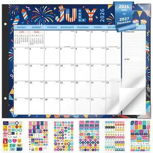 Desk Calendar 2026-2027 Large 22"x17" Monthly Family Planner Pad with Protective Cover 18 Months Use July 2026 to December 2027 Season Desk Calendar 2026-2027 Large 22"x17" Monthly Family Planner Pad with Protective Cover 18 Months Use July 2026 to December 2027 Season