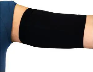 Coverpicc PICC Line Cover Fashionable Upper Arm Cover Soft, Microfiber Arm Sleeve to Protect PICC Lines, Black, Size Large Coverpicc PICC Line Cover Fashionable Upper Arm Cover Soft, Microfiber Arm Sleeve to Protect PICC Lines, Black, Size Large